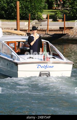 Tilda Swinton wird gesehen, wie er am 04. September 2020 während des Filmfestivals in Venedig 77. im Excelsior ankommt. (Foto von Matteo Chinellato/NurPhoto) Stockfoto