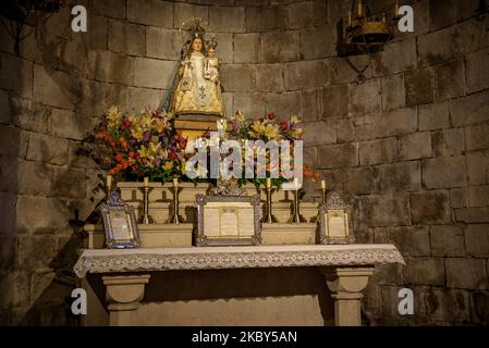 Innenraum der Basilika Sant Feliu in Girona (Katalonien, Spanien) ESP: Interieur de la Basílica de Sant Feliu de Gerona (Cataluña, España) Stockfoto