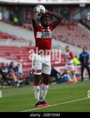 Anfernee Dijksteel von Middlesbrough während des Carabao Cup-Spiels zwischen Middlesbrough und Shrewsbury Town am 4. September 2020 im Riverside Stadium, Middlesbrough, England. (Foto von Mark Fletcher/MI News/NurPhoto) Stockfoto