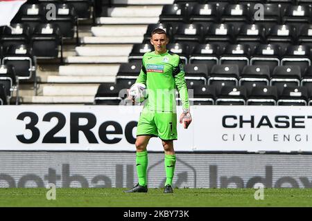 Joel Dixon von Barrow während des Carabao Cup-Spiels zwischen Derby County und Barrow im Pride Park, Derby, England, am 5. September 2020. (Foto von Jon Hobley/MI News/NurPhoto) Stockfoto