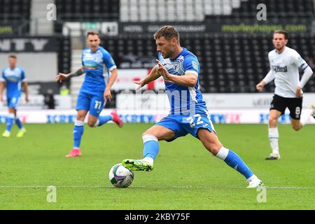 Jack Hindel von Barrow während des Carabao Cup-Spiels zwischen Derby County und Barrow im Pride Park, Derby, England, am 5. September 2020. (Foto von Jon Hobley/MI News/NurPhoto) Stockfoto