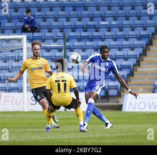 GILLINGHAM, ENGLAND. 5. 2020. SEPTEMBER Zech Medley von Gillingham spielt am 5. September 2020 während des Carabao Cup-Spiels zwischen Gillingham und Southend United im MEMS Priestfield Stadium, Gillingham, England, den Ball. (Foto von Tom West/MI News/NurPhoto) Stockfoto