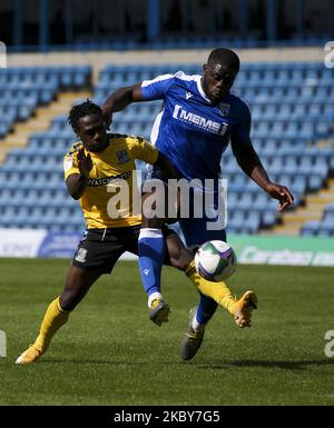 John Akinde von Gillingham während des Carabao Cup-Spiels zwischen Gillingham und Southend United im MEMS Priestfield Stadium, Gillingham, England, am 5. September 2020. (Foto von Tom West/MI News/NurPhoto) Stockfoto