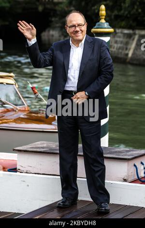 Carlo Verdone wird während des Filmfestivals von Venedig 75. am 01. September 2018 in Venedig, Italien, zu sehen sein. (Foto von Mairo Cinquetti/NurPhoto) Stockfoto