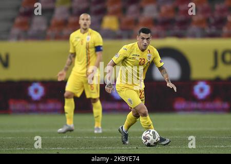 Nicolae Stanciu aus Rumänien beim Spiel der UEFA Nations League 2021 zwischen Rumänien und Nordirland am 4. September 2020 in der Arena Nationala in Bukarest, Rumänien. (Foto von Alex Nicodim/NurPhoto) Stockfoto