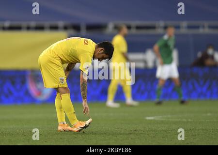 Sergiu Hanca aus Rumänien beim Spiel der UEFA Nations League 2021 zwischen Rumänien und Nordirland am 4. September 2020 in der Arena Nationala in Bukarest, Rumänien. (Foto von Alex Nicodim/NurPhoto) Stockfoto