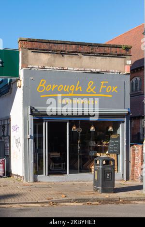 Geschäft der Gemüsehändler Borough & Fox in Kings Heath, Birmingham Stockfoto