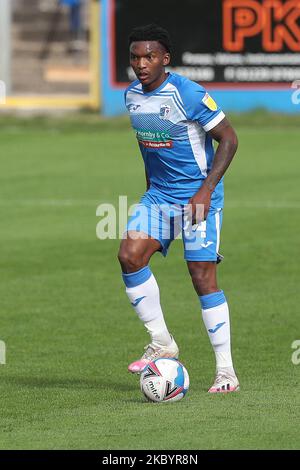 Kgosi Ntlhe von Barrow während des Sky Bet League 2-Spiels zwischen Barrow und Stevenage am 12.. September 2020 in der Holker Street, Barrow-in-Furness, England. (Foto von Mark Fletcher/MI News/NurPhoto) Stockfoto