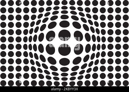 Vektor-Halbtonpunkte. Schwarze Punkte auf weißem Hintergrund. Vektorgrafik Stock Vektor