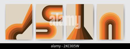 Uhrwerk Poster Retro Hintergrund wirbeln. Psychedelischer Druck. Vintage-Hintergrund. Vektorgrafik Stock Vektor