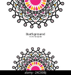 Eine Vektordarstellung eines nahtlosen Blumenmusters Stock Vektor