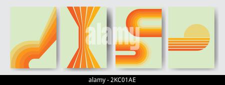 Uhrwerk Poster Retro Hintergrund wirbeln. Psychedelischer Druck. Vintage-Hintergrund. Vektorgrafik Stock Vektor