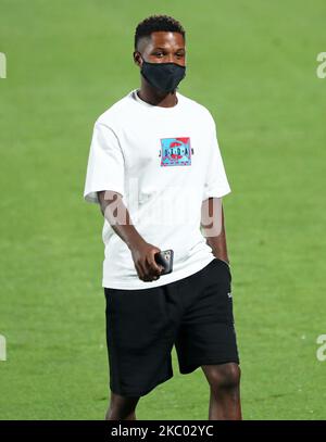 Ansu Fati während des Freundschaftsspiel zwischen dem FC Barcelona und dem FC Girona, das am 16.. September 2020 im Johan Cruyff Stadium in Barcelona, Spanien, gespielt wurde. -- (Foto von Urbanandsport/NurPhoto) Stockfoto