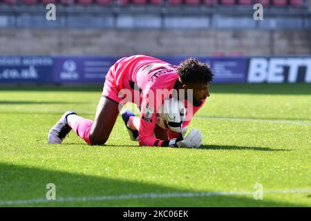 Lawrence Vigoroux von Leyton Orient in Aktion während des Sky Bet League 2-Spiels zwischen Leyton Orient und Mansfield Town am Samstag, 19.. September 2020 im Matchroom Stadium, London, Großbritannien. (Foto von Ivan Yordanov/MI News/NurPhoto) Stockfoto