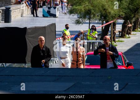 Die Darsteller besuchen die Fotoschau „Hermanas“ während des San Sebastian International Film Festival 68. im Kursaal Palace am 20. September 2020 in San Sebastian, Spanien. (Foto von Frank Lovicario/NurPhoto) Stockfoto