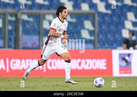 Riccardo Sottil von Cagliari Calcio während der Serie Ein Spiel zwischen Sassuolo und Cagliari im Mapei Stadium, Reggio Emilia, Italien am 20. September 2020. (Foto von Giuseppe Maffia/NurPhoto) Stockfoto