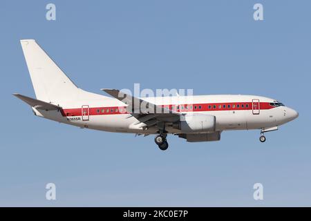 LAS VEGAS, NEVADA, USA Am 14.. Januar 2020 Landet Eine US-Luftwaffe Janet Boeing 737 auf dem McCarran International Airport, Las Vegas, USA. (Foto von Robert Smith/MI News/NurPhoto) Stockfoto