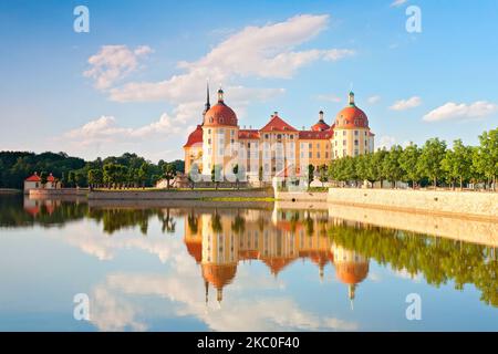 Schloss Moritzburg bei Dresden, Deutschland Stockfoto