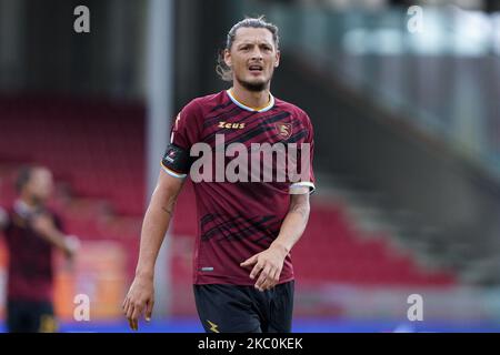 Milan Djuric von US Salernitana 1919 beim Spiel der Serie B zwischen US Salernitana 1919 und Reggina im Stadio Arechi, Roma, Italien am 26. September 2020. (Foto von Giuseppe Maffia/NurPhoto) Stockfoto