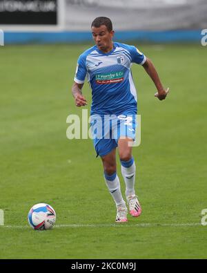 Connor Brown von Barrow während des Sky Bet League 2-Spiels zwischen Barrow und Colchester United am 26. September 2020 in der Holker Street, Barrow-in-Furness, England. (Foto von Mark Fletcher MI News/NurPhoto) Stockfoto