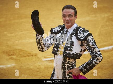 Der spanische Stierkämpfer Enrique Ponce während des Stierkampffestes Virgen de las Angustias auf der Stierkampfarena Monumental de Frascuelo am 26. September 2020 in Granada, Spanien. (Foto von Fermin Rodriguez/NurPhoto) Stockfoto