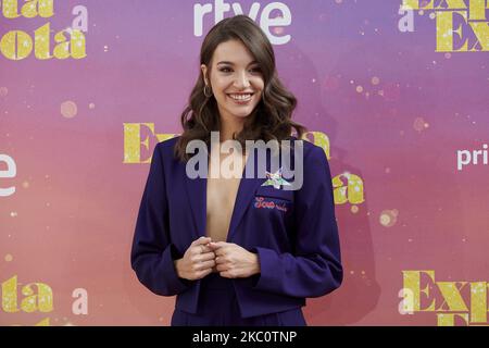 Ana Guerra nimmt am 29. September 2020 an der Fotozelle „Explota Explota“ im Santa Barbara Palast in Madrid, Spanien, Teil. (Foto von Carlos Dafonte/NurPhoto) Stockfoto