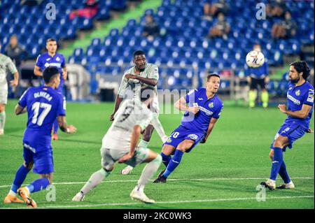 William Carvalho während des La Liga-Spiels zwischen Getafe CF und Real Betis im Coliseum Alfonso Perez am 28. September 2020 in Getafe, Spanien . (Foto von Rubén de la Fuente Pérez/NurPhoto) Stockfoto