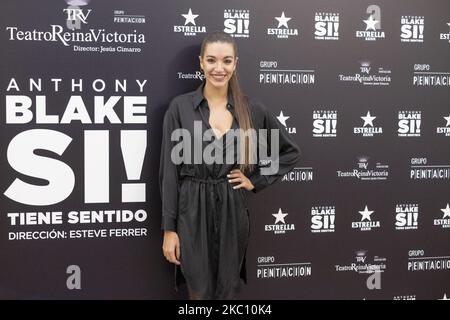 Ana Guerra nimmt an der Premiere von Anthony Blakes neuer Show im Reina Victoria Theater in Madrid, Spanien, am 01. Oktober 2020 Teil. (Foto von Oscar Gonzalez/NurPhoto) Stockfoto