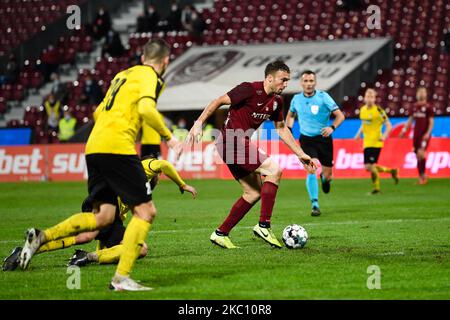 Gabriel Debeljuh während des Play-Off-Spiels der UEFA Europa League zwischen CFR Cluj und KuPS Kupion Palloseura im Dr. Constantin Radulescu Stadium am 1. Oktober 2020 in Cluj-Napoca, Rumänien (Foto: Flaviu Buboi/NurPhoto) Stockfoto