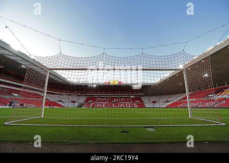 Ein allgemeiner Blick auf den Boden vor dem Spiel der EFL Trophy zwischen Sunderland und Carlisle United im Stadium of Light, Sunderland, England am 6.. Oktober 2020. (Foto von Robert Smith/MI News/NurPhoto) Stockfoto