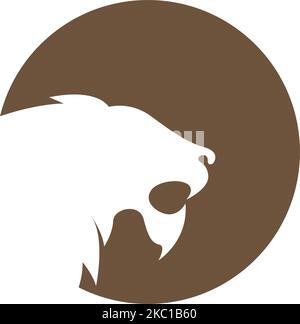 Vorlage für Lion Icon Logo-Design-Illustration V Stock Vektor