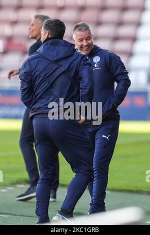 Darren Ferguson, der Manager von Peterborough United, während der ersten Hälfte des Sky Bet League One-Spiels zwischen Northampton Town und Peterborough am Samstag, dem 10.. Oktober 2020, im PTS Academy Stadium in Northampton. (Foto von John Cripps/MI News/NurPhoto) Stockfoto