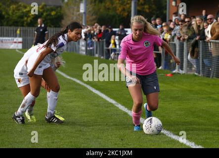 TASE Stephens von Crawley Wesps Ladies während des FA Women's National League - Southern Premier Division Spiels zwischen Crawley Wesps Ladies und Watford Ladies in Horley Town am 11. Oktober 2020 in Horley, England (Foto von Action Foto Sport/NurPhoto) Stockfoto