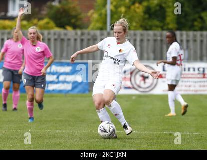 Anne Meiwald von Watford Ladies während des FA Women's National League - Southern Premier Division Spiels zwischen Crawley Wesps Ladies und Watford Ladies in Horley Town am 11. Oktober 2020 in Horley, England (Foto von Action Foto Sport/NurPhoto) Stockfoto