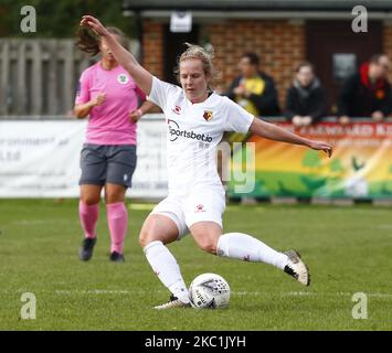 Anne Meiwald von Watford Ladies während des FA Women's National League - Southern Premier Division Spiels zwischen Crawley Wesps Ladies und Watford Ladies in Horley Town am 11. Oktober 2020 in Horley, England (Foto von Action Foto Sport/NurPhoto) Stockfoto