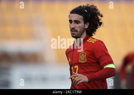 Marc Cucurella (Getafe CF) aus Spanien während des UEFA Euro Under 21 Qualifier-Spiels zwischen Spanien U21 und Kasachstan U21 im Estadio Municipal de Santo Domingo am 13. Oktober 2020 in Madrid, Spanien. (Foto von Jose Breton/Pics Action/NurPhoto) Stockfoto