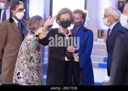 Die emeritierte spanische Königin Sofia bei der Verleihung der BMW-Lackpreise 35. im Teatro Real von Madrid am 15. Oktober 2020. spanien (Foto: Oscar Gonzalez/NurPhoto) Stockfoto
