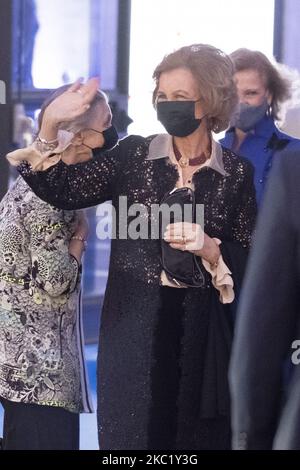 Die emeritierte spanische Königin Sofia bei der Verleihung der BMW-Lackpreise 35. im Teatro Real von Madrid am 15. Oktober 2020. spanien (Foto: Oscar Gonzalez/NurPhoto) Stockfoto