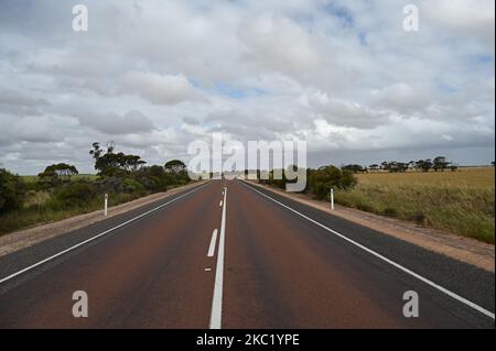 Wir reisten durch das australische Outback Stockfoto