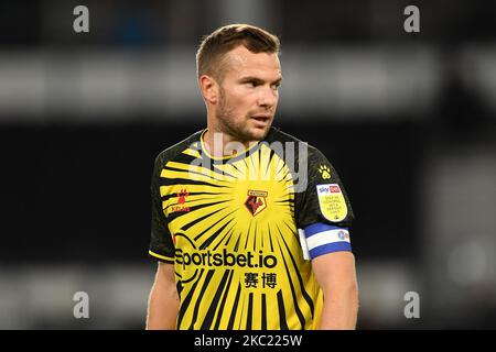 Tom Cleverley aus Watford während des Sky Bet Championship-Spiels zwischen Derby County und Watford im Pride Park, Derby, England am 16.. Oktober 2020. (Foto von Jon Hobley/MI News/NurPhoto) Stockfoto