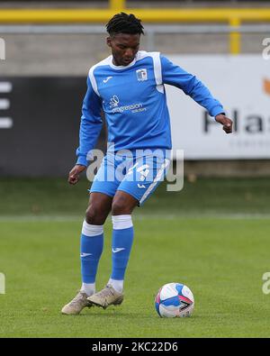 Kgosi Ntlhe von Barrow während des Sky Bet League 2-Spiels zwischen Harrogate Town und Barrow in Wetherby Road, Harrogate, England am 17.. Oktober 2020. (Foto von Mark Fletcher/MI News/NurPhoto) Stockfoto