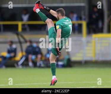 James Belshaw von Harrogate Town während des Sky Bet League 2-Spiels zwischen Harrogate Town und Barrow in Wetherby Road, Harrogate, England am 17.. Oktober 2020. (Foto von Mark Fletcher/MI News/NurPhoto) Stockfoto