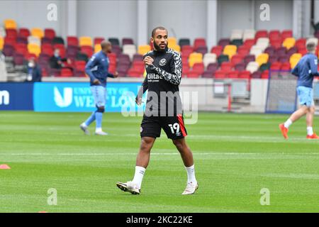 Bryan Mbeumo während des Sky Bet Championship-Spiels zwischen Brentford und Coventry City im Brentford Community Stadium am 17. Oktober 2020 in Brentford, England. (Foto von MI News/NurPhoto) Stockfoto