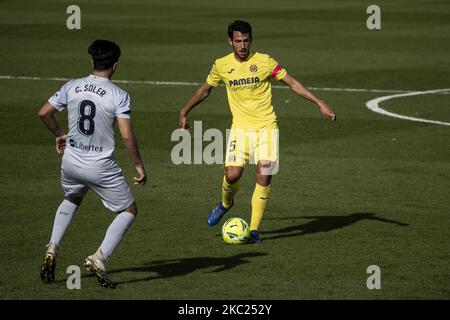 Dani Parejo von Villarreal beim spanischen La Liga-Spiel zwischen Villarreal CF und Valencia CF am 18. Oktober 2020 im La Ceramica Stadium. (Foto von Jose Miguel Fernandez/NurPhoto) Stockfoto