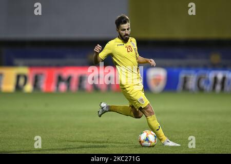 Andrei Ciobanu aus Rumänien U21 in Aktion beim Fußballspiel zwischen Rumänien U21 und Malta U21 der Qualifikationsrunde für die U-21-Europameisterschaft 2021 am 13. Oktober 2020 in Giurgiu, Rumänien. (Foto von Alex Nicodim/NurPhoto) Stockfoto