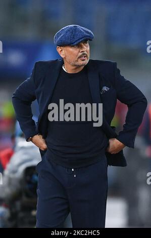 Sinisa Mihajlovic, Managerin des FC Bologna, ist am 24. Oktober 2020 im Stadio Olimpico, Rom, Italien, beim Spiel der Serie A zwischen SS Lazio und dem FC Bologna gestikuliert. (Foto von Giuseppe Maffia/NurPhoto) Stockfoto