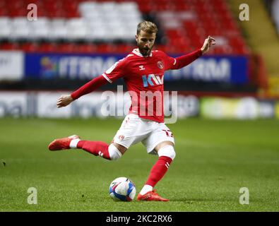 Andrew Shinnie von Charlton Athletic während der Sky Bet League One zwischen Charlton Athletic und Oxford United am 27.. Oktober 2020 im Valley, Woolwich, England. (Foto von Action Foto Sport/NurPhoto) Stockfoto