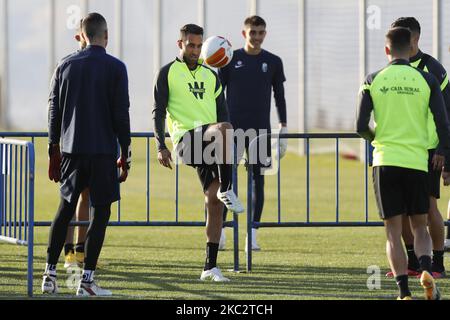 Angel Montoro beim CF-Training in Granada vor dem Spiel der UEFA Europa League gegen den FC PAOK am 28. Oktober 2020. (Foto von Álex Cámara/NurPhoto) Stockfoto