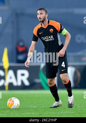 Bryan Cristante von AS Roma während der UEFA Europa League Group Ein Bühnenspiel zwischen AS Roma und CSKA Sofia im Stadio Olimpico, Rom, Italien am 29. Oktober 2020. (Foto von Giuseppe Maffia/NurPhoto) Stockfoto