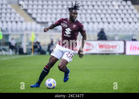 Soualiho Meite während der Serie Ein Spiel zwischen Turin FC und SS Lazio im Stadio Olimpico Grande Torino am 1. November 2020 in Turin, Italien. (Foto von Alberto Gandolfo/NurPhoto) Stockfoto